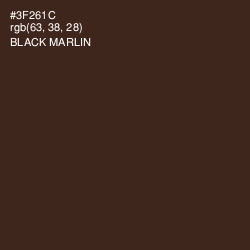 #3F261C - Black Marlin Color Image